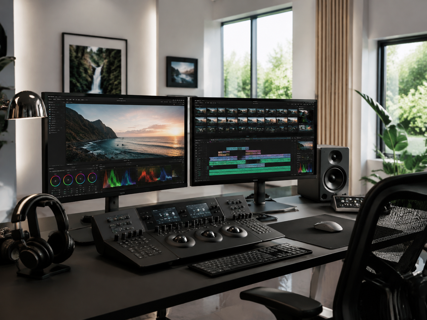 Colour grading desk