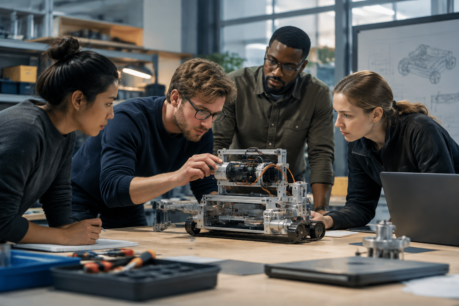 Prototype workshop, industrial SME